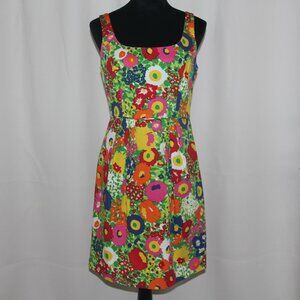 Shoshanna Multicolor Floral Midi Dress